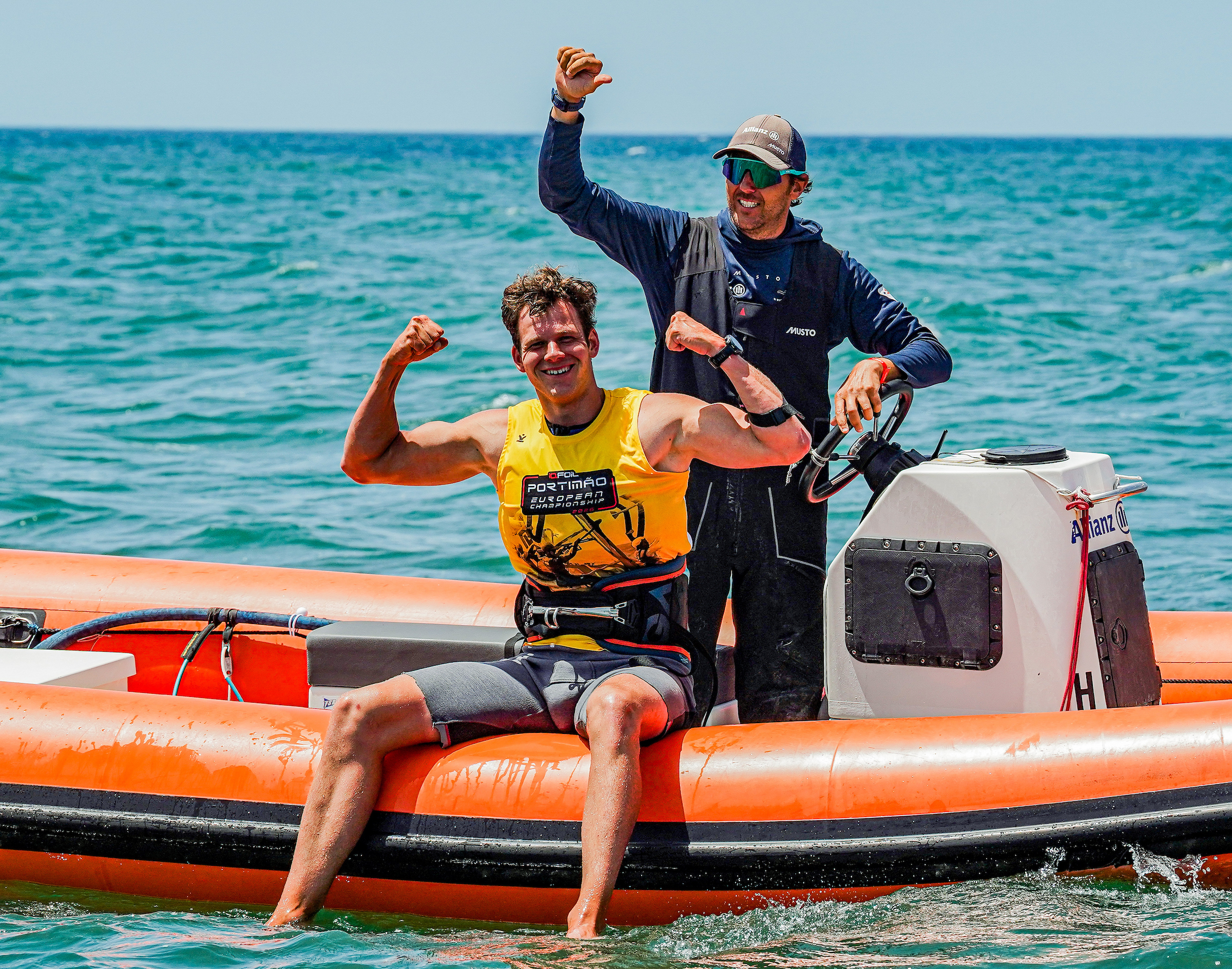 Luuc van Opzeeland en coach Ricardo Belli
